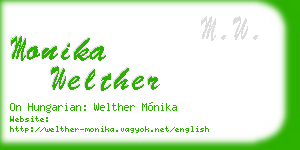 monika welther business card