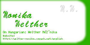 monika welther business card